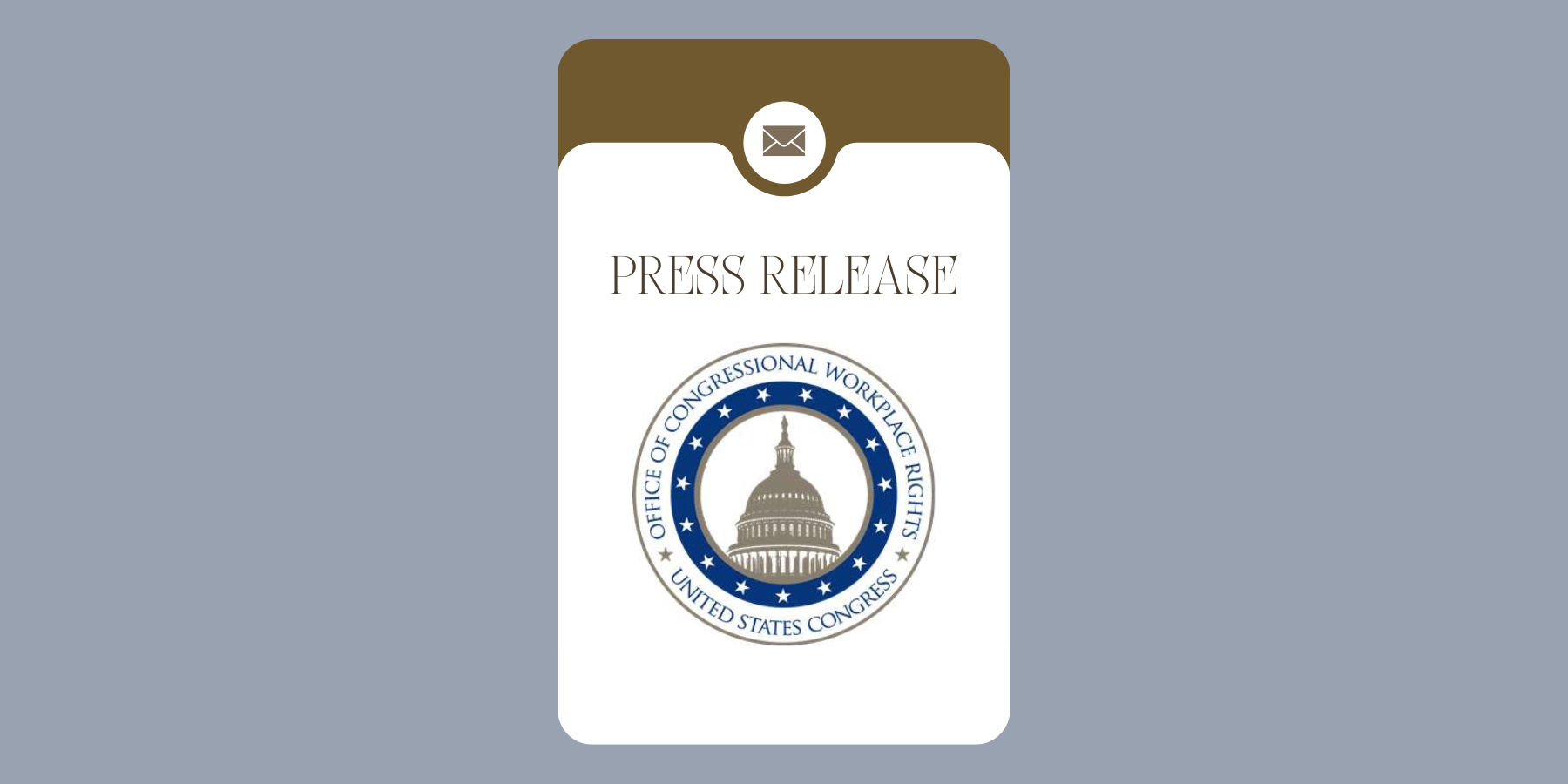 Mail icon with text below that reads "Press Release"