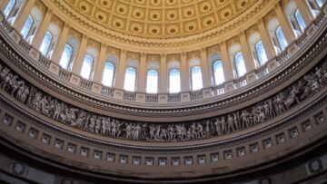 View of the interior of the U.S. Capitol dome
