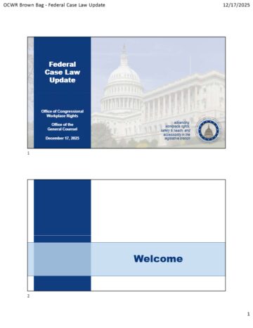 First pages of a slideshow presentation