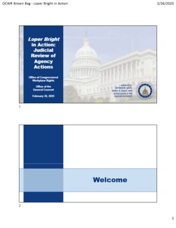 Front page of a slideshow presentation