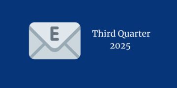 E-mail graphic next to text that reads: Third Quarter 2025